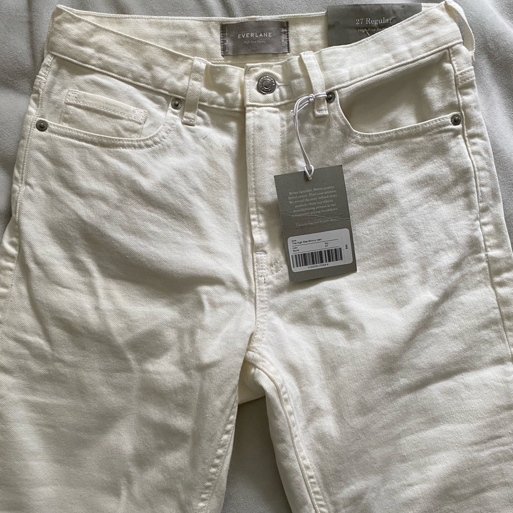 Everlane size 27 white jeans